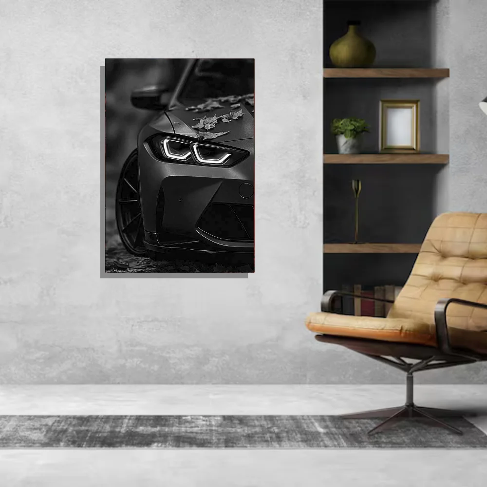 Djane Studio Neon Wall Frame | Acrylic Neon Car Frame for Living Room, Bedroom, Office & Gaming Room | Modern Home Décor | Pack of 1 | Size 12x18 Inch